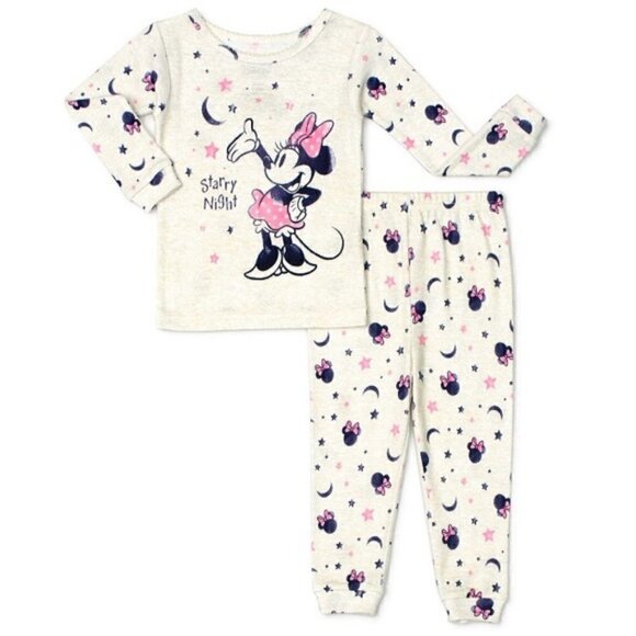 Minnie Mouse Pajamas 2-piece Starry Night Snug-fit - Picture 1 of 4